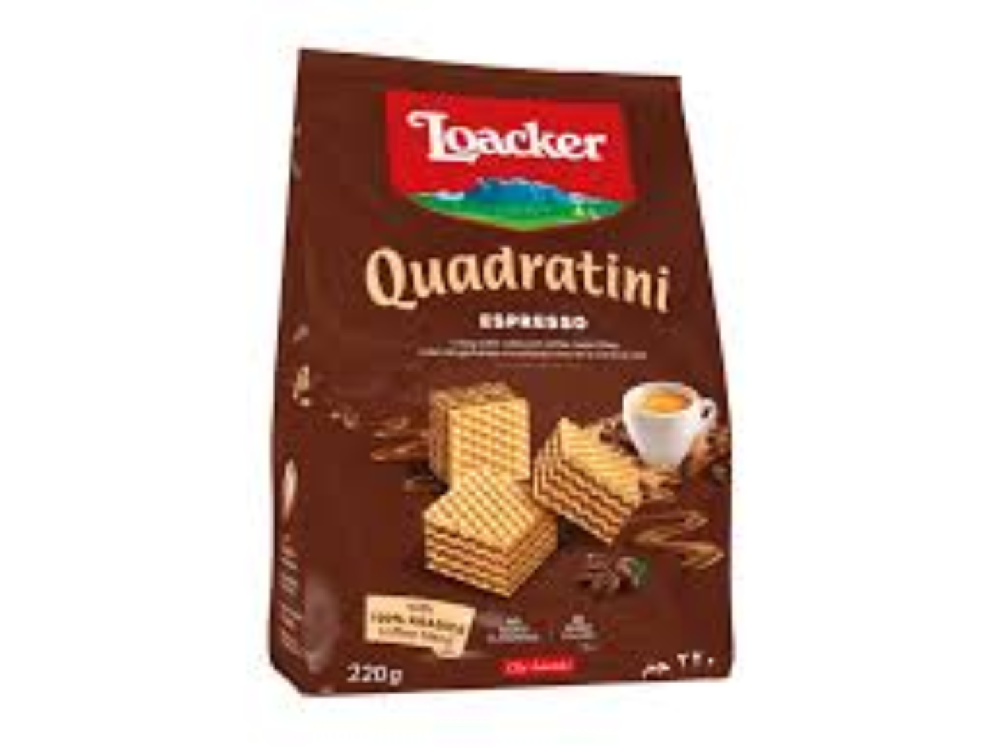 LOACKER QUADRATINI ESPRESSO 220G